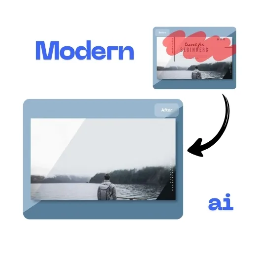 Girl removed from a beach photo using AI cleanup to preserve the scenery.